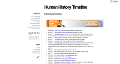 Desktop Screenshot of humanhistorytimeline.com